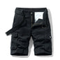 2026 Summer Men's Baggy Multi Pocket Military Cargo Shorts Male Cotton Khaki Men's Tactical Shorts Short Pants 30-38 No Belt