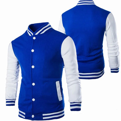 Hoodies Men Baseball Jacket Men Fashion Design Wine Red Men's Slim Fit College Varsity Jacket Men Harajuku Boy Sweatshirt