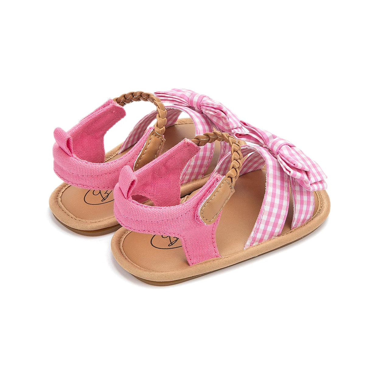 KIDSUN Summer Baby Beach Sandals Bow-knot Rubber Sole Anti-Slip Newborn Princess Toddler Crib First Walkers Baby Girls Shoes
