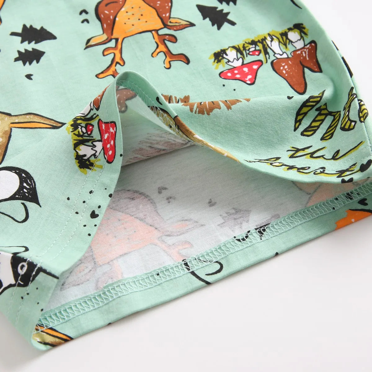 Sanlutoz Cartoon Boys Clothing Sets Summer Short Sleeve Cotton Baby Tops + Baby Shorts 2Pcs Casual