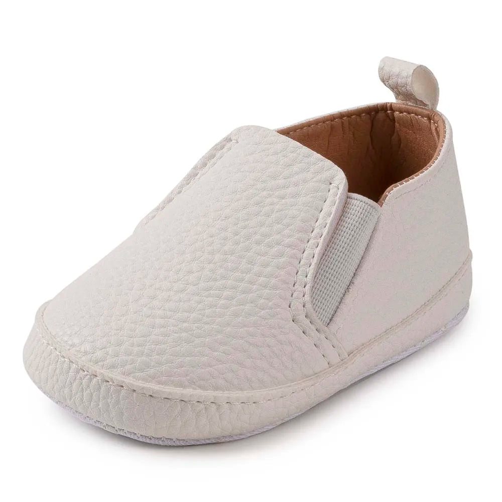 2025 New Baby Shoes Boys Girls Casual Shoes Soft-sole Non-slip PU Leather Cotton Infant First Walkers Crib 4-colors Newborn