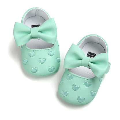 Meckior Baby Shoes Newborn Infant Boy Girl First Walker PU Sofe Sole Princess Bowknot Fringe Toddler Baby Crib Shoes Casual