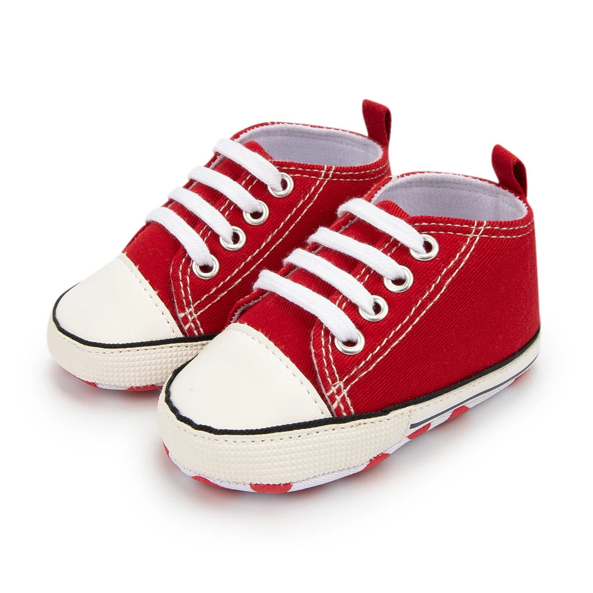 Meckior New Baby Canvas Sneakers Anti-slip Soft Plaid Baby Boy Girl Shoes Newborns First Walkers Infant Baby Unisex Casual Shoes