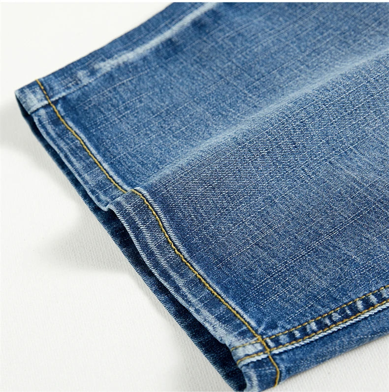 2026 Summer Men's Slim Denim Shorts Business Casual Fashion Loose Stretch All-Match Jeans Male High-End Brand Five-Point Pants
