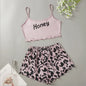 Hot Women's Sleepwear Cute Cartoon Print Short Set Pajamas for Women Pajama Set Sweet Short Sleeve V-Neck & Shorts Summer Pajama