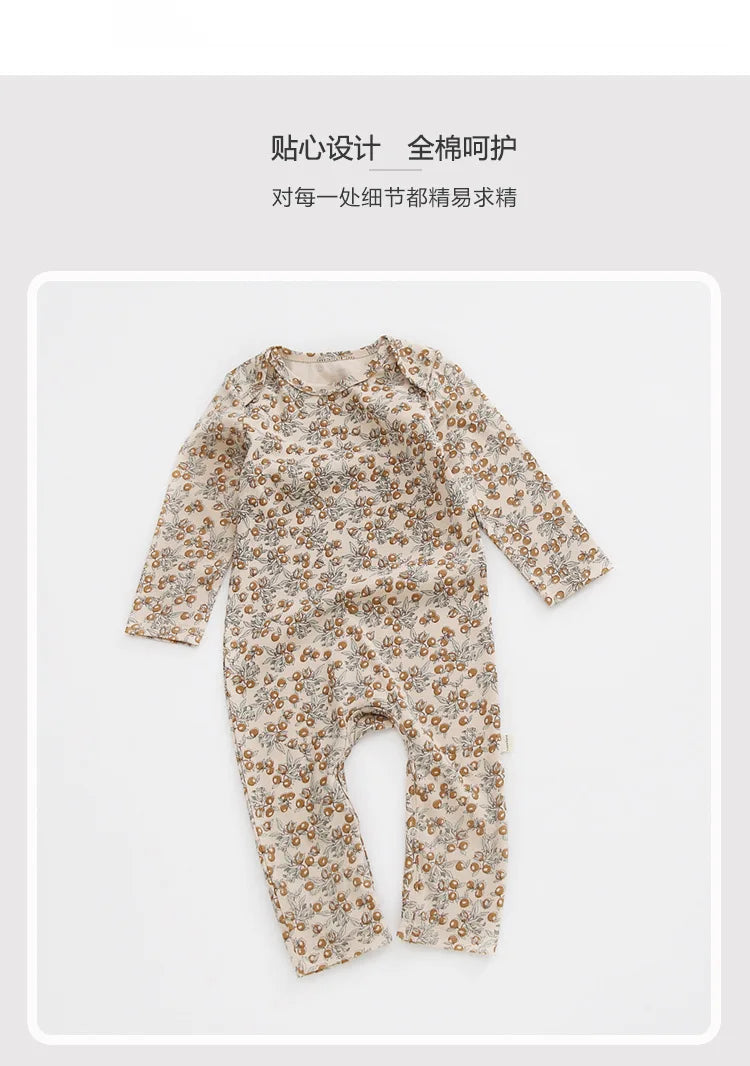 KS Baby Romper Boys Girls Crawling Suit Long Sleeve Rompers Newborn Bodysuit Brand Lemon Clothes Cotton Onesie One-piece