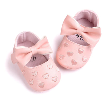 Meckior Baby Shoes Newborn Infant Boy Girl First Walker PU Sofe Sole Princess Bowknot Fringe Toddler Baby Crib Shoes Casual