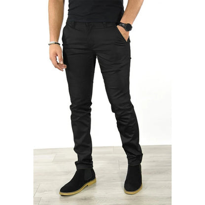 Autumn 2026 New Casual Pants Men 6 Colors Classic Style Fashion Business Slim Fit Straight Trousers Solid Daily Male Clothes Hot