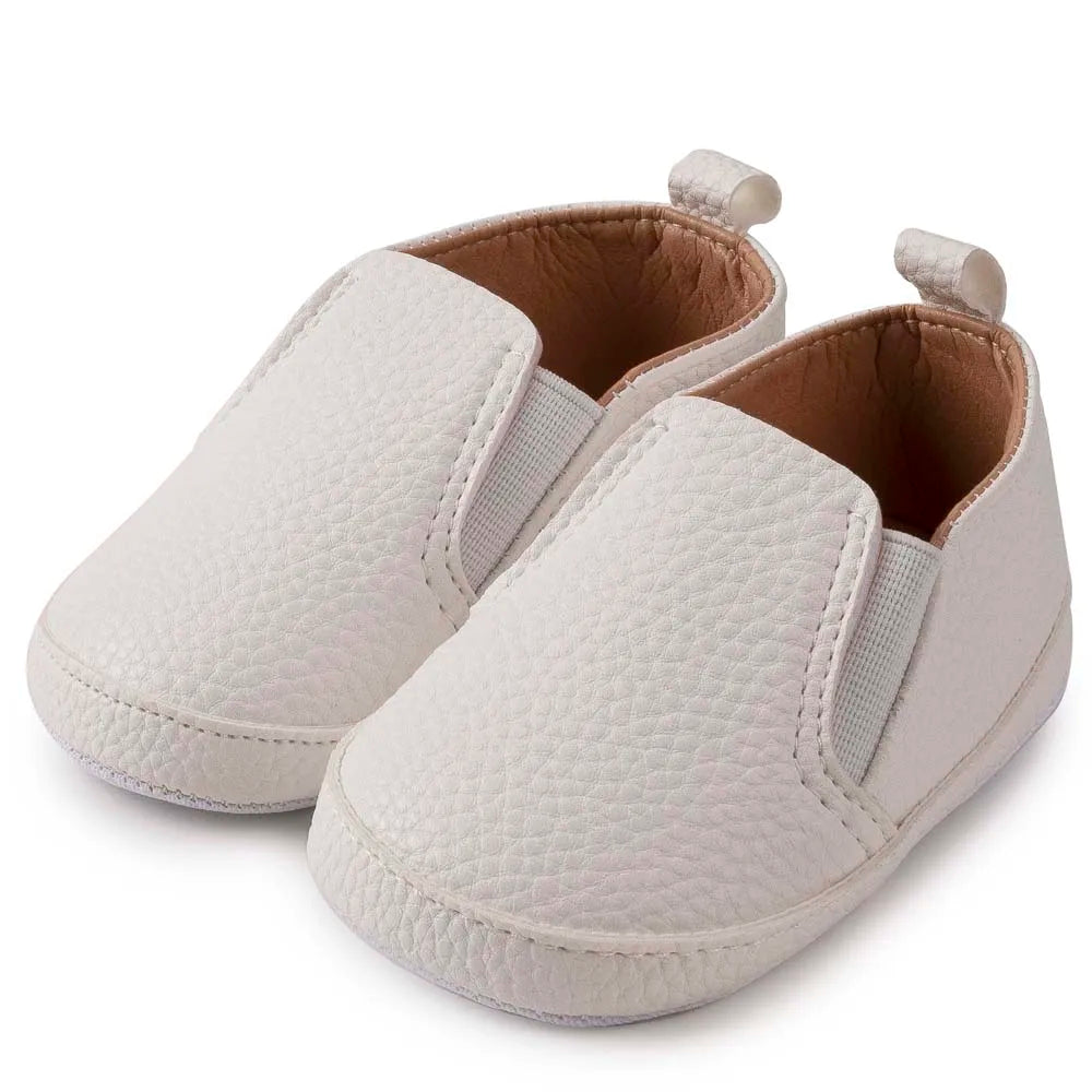 New Baby Shoes Boys Girls Casual Shoes Soft-sole Non-slip PU Leather Cotton Infant First Walkers Crib 4-colors Newborn