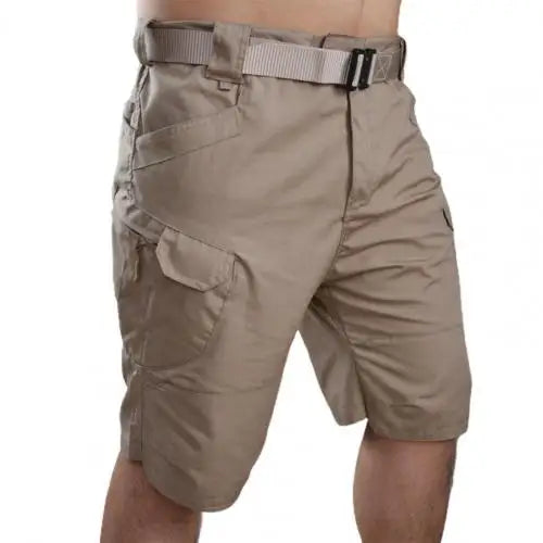 Men Classic Shorts Upgraded Waterproof Quick Dry Multi pocket Short Pants Outdoor Hunting Fishing Military Cargo Shorts