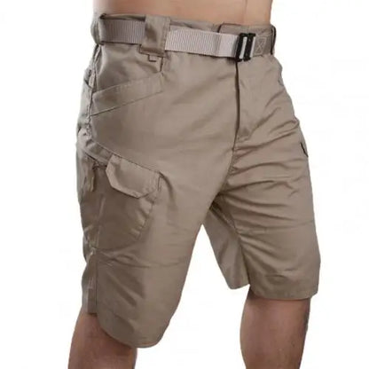Men Classic Shorts Upgraded Waterproof Quick Dry Multi pocket Short Pants Outdoor Hunting Fishing Military Cargo Shorts