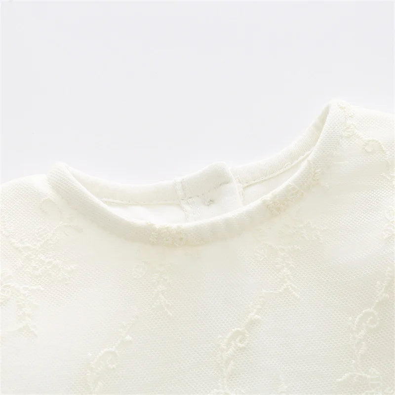 Ruffles Lace Bow Newborn Baby Girl Dress Autumn Long Sleeve Formal Princess Dresses for 1 Year Girls Clothes