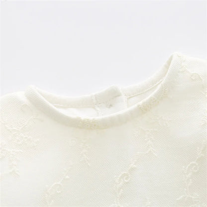 Ruffles Lace Bow Newborn Baby Girl Dress Autumn Long Sleeve Formal Princess Dresses for 1 Year Girls Clothes