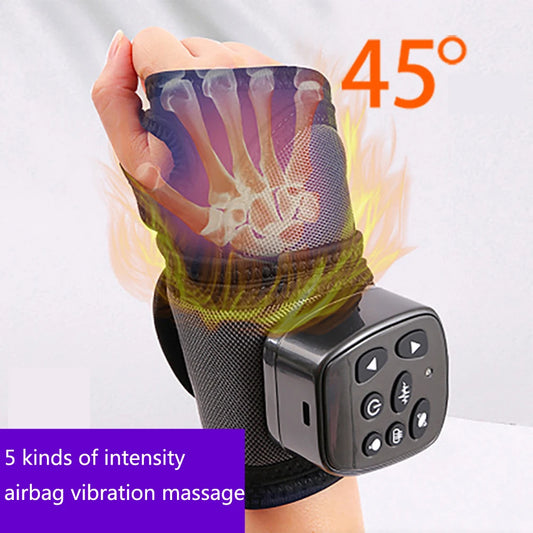Smart Wrist Massager Hand Compression Air Massager Electric Heating Vibration Brace  And Hand Relief Treatments Device