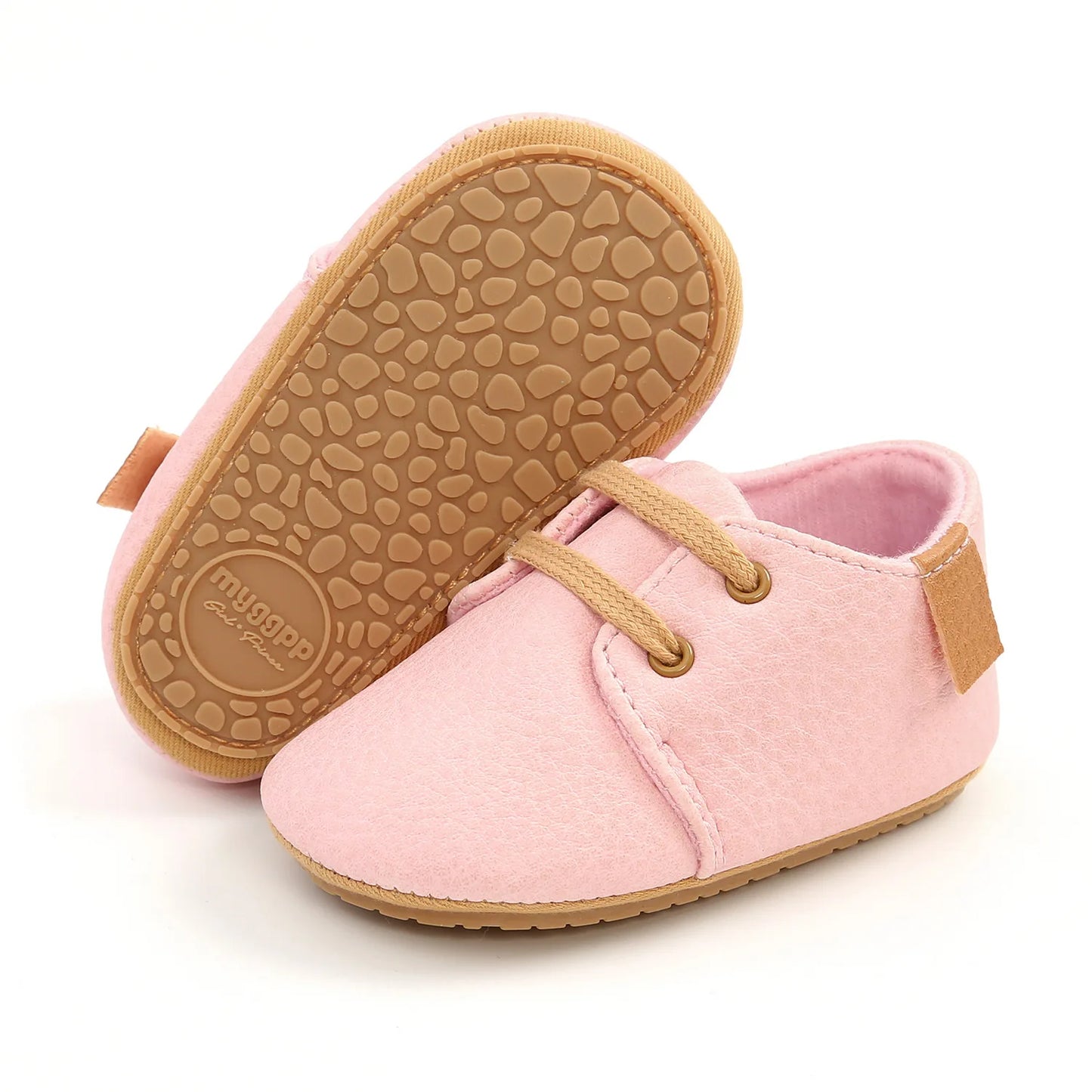 Meckior Baby Shoes Retro Leather Boy Girl Shoes Multicolor Toddler Rubber Sole Anti-slip First Walkers Infant Newborn shoes