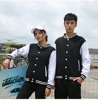 Baseball Jackets Men New Fashion Design Slim Fit College Varsity Coat Women's Jacket Support Custom Print Photo/Text