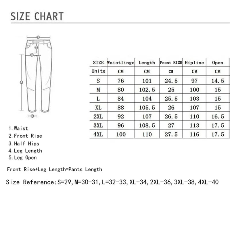 Biker Jeans Men's Distressed Stretch Ripped Biker Jeans Men Hip Hop Slim Fit Holes Punk Jeans Zipper Pure Color Denim Pants