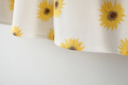 2Piece Spring Fall Toddler Girl Clothes Set Korean Cute Doll Collar Long Sleeve Print Flowers Dress+ Bag Newborn Baby Dresses 074