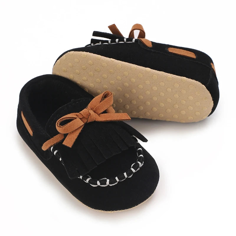 0-18M Baptism Newborn Baby Pre walker Girls Boys Casual Shoes Leather Non-Slip Soft-Sole Infant Toddler First Walkers