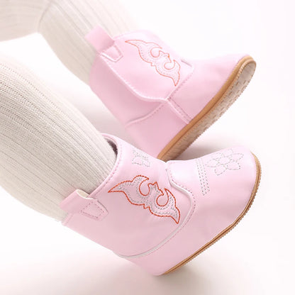 Baby Boots Made Of Soft PU and High-quality Cotton 2026 New Autumn and Winter Short Boots With Rubber Soles and Anti Slip Baby