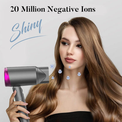 SEJOY Ionic Hair Dryers LED Display Anion Technology Portable Lightweight Blow Dryer Airflow Salon