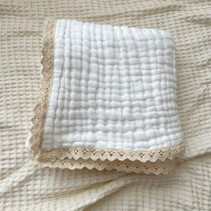 Baby Blanket Newborn 6 Layers Muslin Swaddle Wrap Soft Toddler Kids Bath Towel Infant Baby Crib Stroller Receiving Blankets