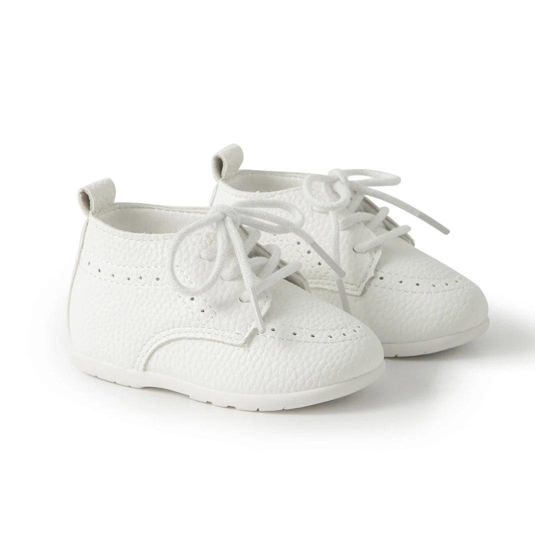 New Baby Shoes Retro Leather Boy Girl Shoes Toddler Rubber Sole Anti-slip First Walkers Newborn Infant Baby Crib Shoes