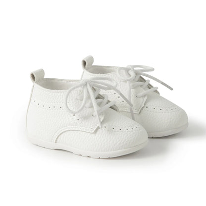 New Baby Shoes Retro Leather Boy Girl Shoes Toddler Rubber Sole Anti-slip First Walkers Newborn Infant Baby Crib Shoes