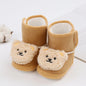 Baywell Baby Boots Newborn Winter Plush Snow Booties for Infant Boys Girls Soft Comfortable Lace Up Warming Shoes