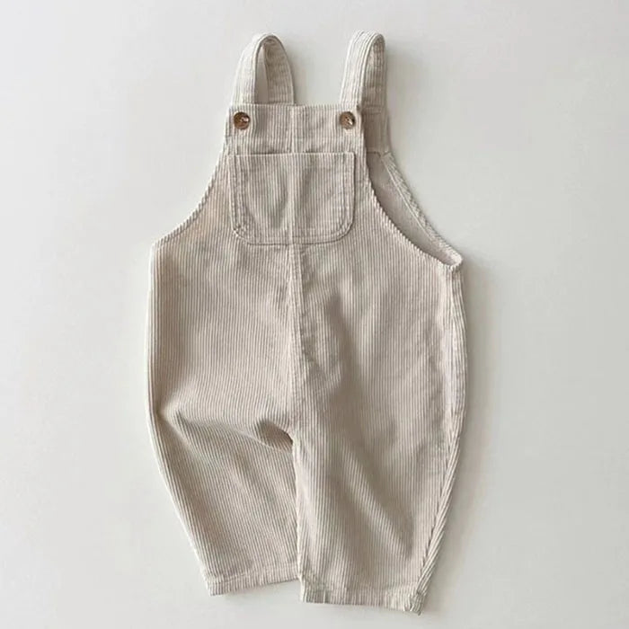 2025 New Spring Korean Style Baby Girls Boys Overalls Corduroy Print Newborn Baby Jumpsuit Outfits Infant Baby Girls Boys Pants