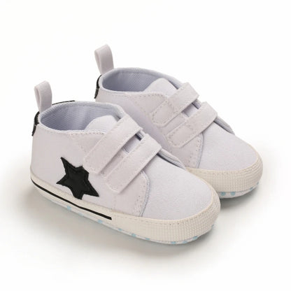 Hot Selling Baby Shoes Classic Soft Sole Shoes Newborn Casual Fashion Sports Shoes Infant Toddler  Solid Color Strips Crib Shoes