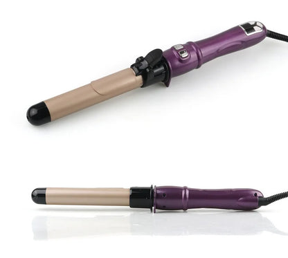 Automatic Hair Curler 1.1inches Rotating Curling Iron with LED Display Fast Heating Curling Wand Hair Curler for Home Travel Use