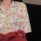 Plus Size Ins Cartoon Pajamas Set Korean Student Summer Internet Celebrity Girl Short Sleeve Shorts Thin Loose Home wear