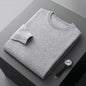 100% merino cashmere sweater men's round neck pullover business casual fashion top knitted loose men's Jacket