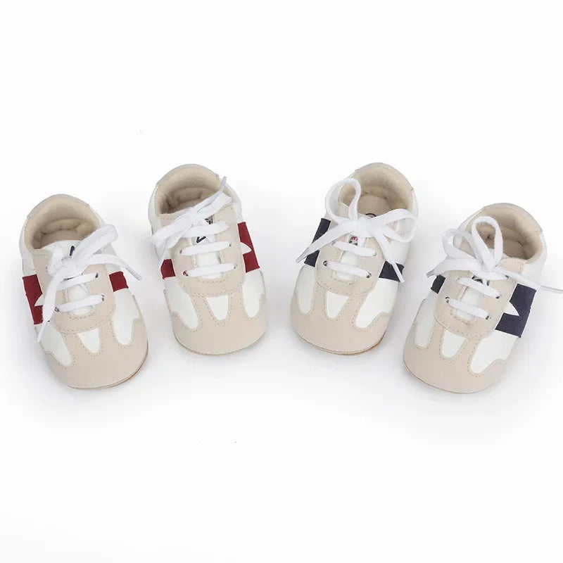 Newborn Baby Sneakers Letter Patchwork Baby Casual Shoes Anti-slip Hundred Toddler Baby Boys Girls Shoes 0-18 Months