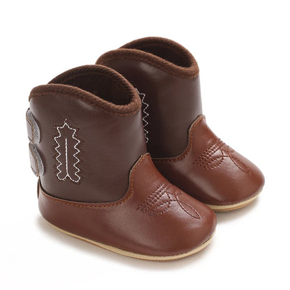 Baby Boots Made Of Soft PU and High-quality Cotton 2026 New Autumn and Winter Short Boots With Rubber Soles and Anti Slip Baby