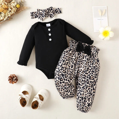 3Pcs Baby Girl Clothes Set Newborn Kids Clothing Children Toddler Girl Clothes Babe Girl Outfits Infant New Born Clothes