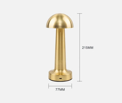 LED Table Lamp Retro Bar Coffee Table Lamp Rechargeable Touch Sensor Wireless Night Light Restaurant Living Room Decor Light