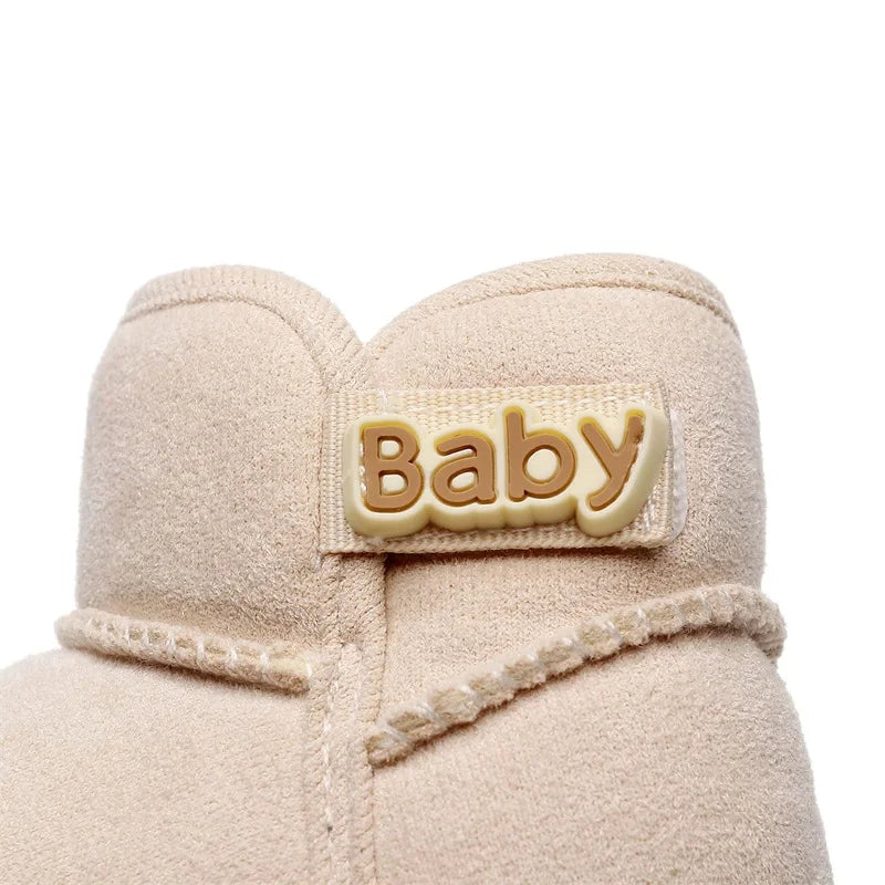 Suefunskry Baby Girls Boys Ankle Boots Non-slip Newborn Winter Snow Shoes Warm Flats Casual Walking Shoes for Toddler Infant