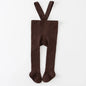 Baby Cute Knitted Tights Boys Girls Pantyhose Casual Suspender Tights Infant Toddler Autumn Spring Leggings Solid Color Clothing