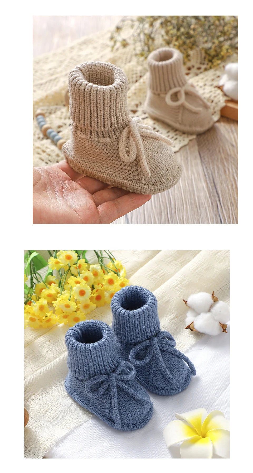 Breathable Non-Slip Infant Boys Girls First Walker Shoes Casual Solid Knitted Newborn Unisex Floor Pre walker Toddler Lightweight