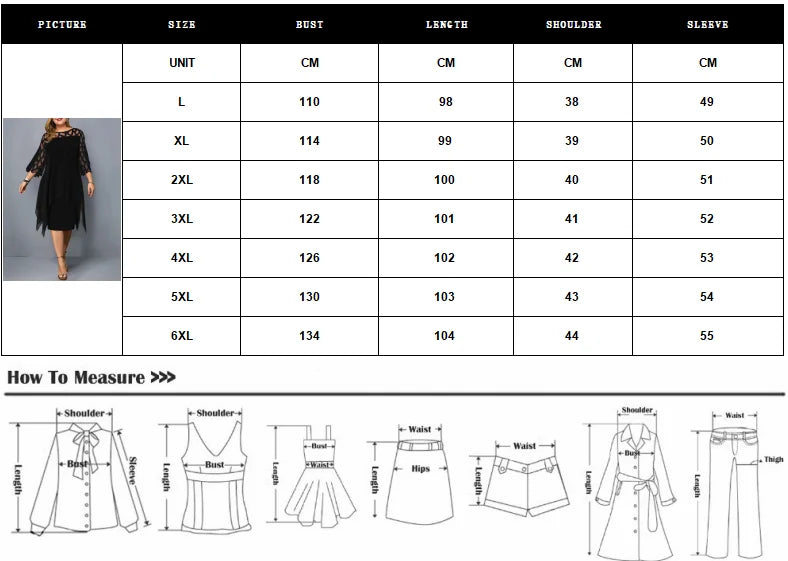 Sexy Women'S Clothing Evening Dresses Xxl O Neck Lace Sleeve Hollow Out Solid 2026 Elegant Midi Party Dress For Chubby Women
