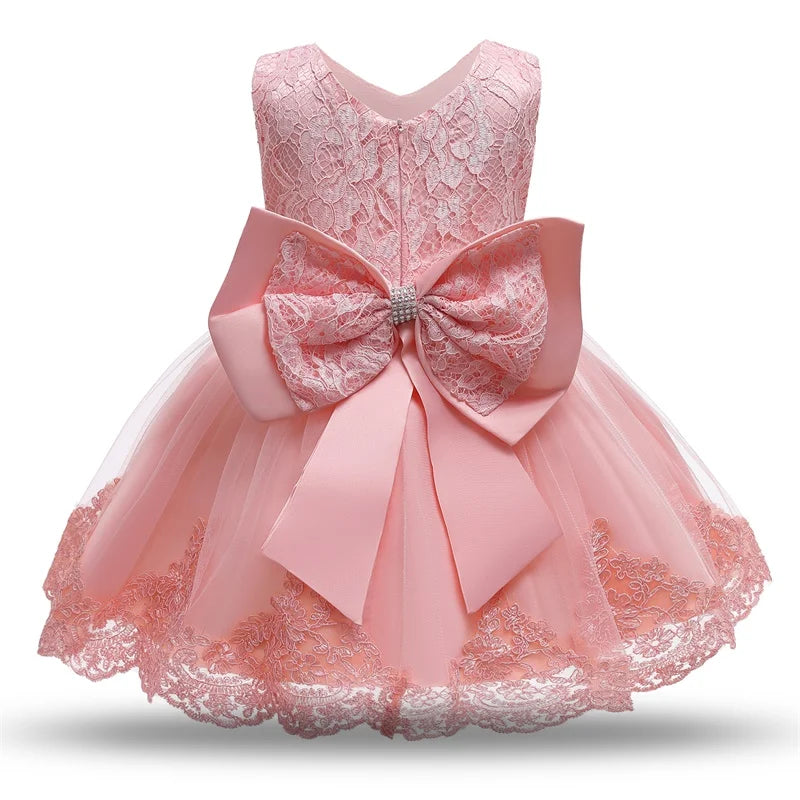 Baby Girls Christmas Dress 3 6 9 12 18 24 Months Toddler Newborn Lace Princess Dress 1 Year Old Birthday Party New Year Costume