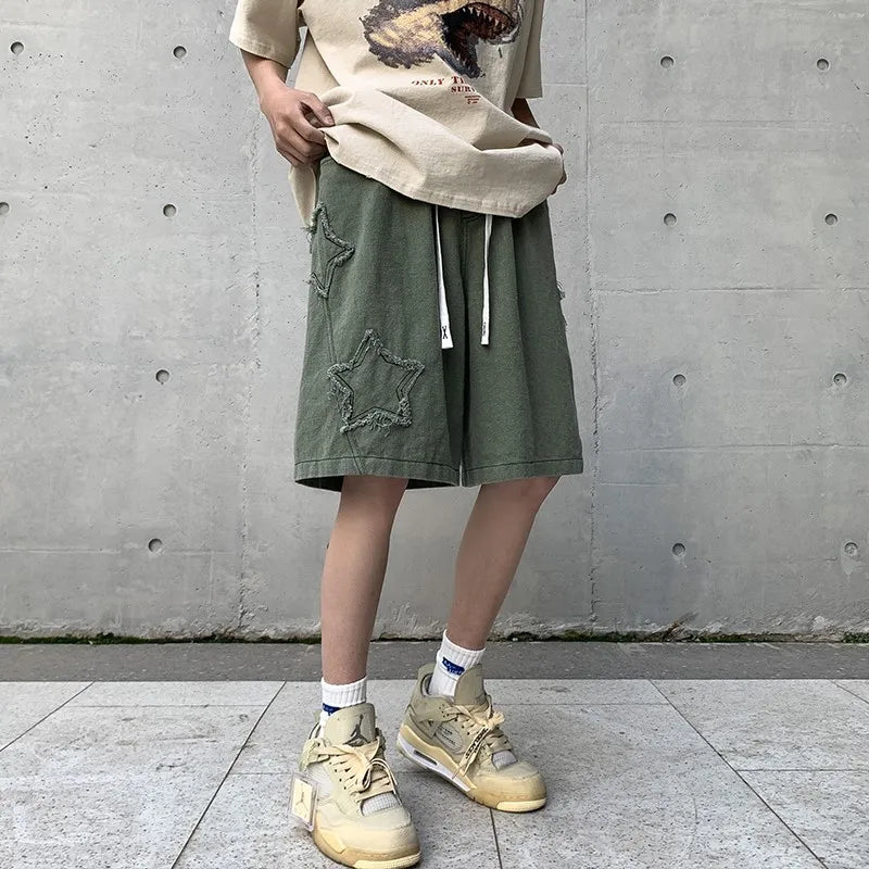 2026 Summer Shorts Men Loose spodenki meskie Vintage Denim Basic Simple Hot Sale High Waist Leisure Ulzzang Streetwear Short