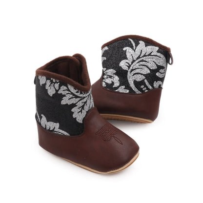 Baby Boots Made Of Soft PU and High-quality Cotton 2026 New Autumn and Winter Short Boots With Rubber Soles and Anti Slip Baby
