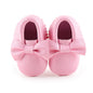 Meckior Baby Shoes Newborn Infant Boy Girl First Walker PU Sofe Sole Princess Bowknot Fringe Toddler Baby Crib Shoes Casual