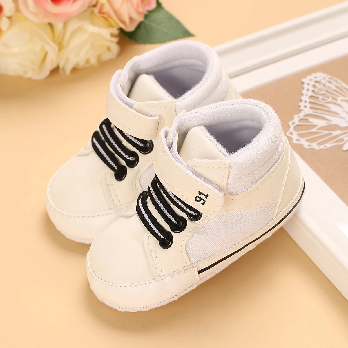 Fashion Baby Shoes Children White Sports Shoes For Girls Soft Flats Baby Toddler First Walkers Kids Sneakers Casual Infant Shoes