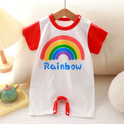 Newborn Baby Boy Girl Letter Print Bodysuit Jumpsuit Clothes Outfit Infant Kids Boys Girls DS19