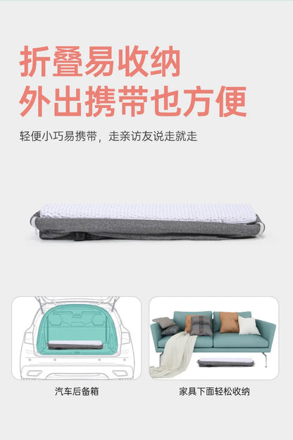 Baby Crib Newborn Small Bed Splicing Large Bed Cradle Bed Sleeping Basket Movable Foldable Portable And Multifunctional