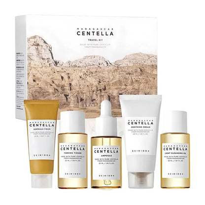 Centella Travel Skin Care Set Moisturizing Face Serum Brightening Soothing Cream Centella Travel Skincare Set Gifts